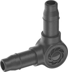 Piesă în L pentru sistemul de picurare Gardena Micro-Drip 4,6 mm (3/16 inch): Pentru schimbarea direcției de distribuție și a liniilor de picurare cu 90 de grade, instalare fără îndoiri, tehnologie de conectare ușoară și flexibilă (13212-20)