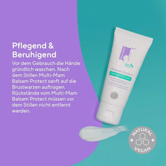 Multi-Mam Balsam Protect Beruhigt Und Schützt Trockene Und Rissige Brustwarzen Während Und Vor Der Stillzeit, Brustwarzencreme Stillen, 30 ml tuby Příslušenství Jídlo a kojení Bebe Naty Shop