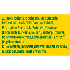Knorr Würzmischung Chilli s příchutí pro rychlé pokrmy k dochucení a dochucení brambor, těstovin, zeleniny a dalších 90 g