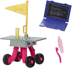 Panenka k 65. výročí Barbie a 10 doplňků, sada astronautů panenky bruneta, rover na kolečkách, vesmírná helma s přizpůsobitelným hledím a další, panenky HRG45 Naty Shop