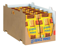 LEIBNIZ Minis Choco, pachet de 12, fursecuri crocante cu ciocolată cu lapte în format mic, pachet vrac pentru stocare sau vânzare (12 x 125 g)