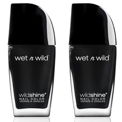 Lak na nehty Wet n Wild Wild Shine, bez formaldehydu, toluenu a ftalátů, dlouhotrvající rychleschnoucí formule, růžová Tickled (2 balení)