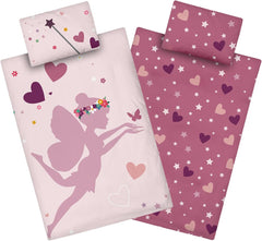 Aminata Kids lenjerie de pat, zâne si elfi, 100 X 135 cm Lenjerie de pat - copii Naty Shop Default Title