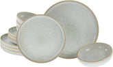 Creatable, 23715, Serie Uno Vintage Offwhite, 12-Teiliges Geschirrset Für 4 Personen, Teller Set Aus Steinzeug, Spülmaschinen- Und Mikrowellengeeignet, Made in Portugal Seturi vesela masa Naty Shop Default Title