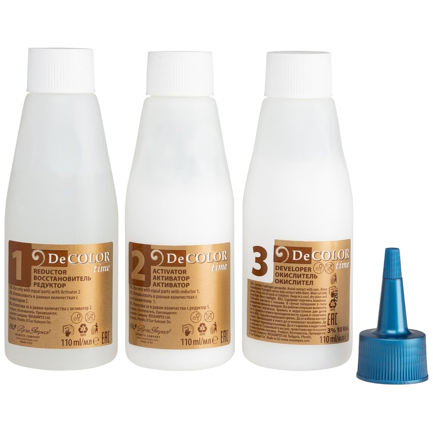 Sistemul de vopsire a părului DeColor Time | îndepărtarea vopselei de păr | aduceți înapoi culoarea naturală a părului | îndepărtarea culorii vopsite | 330 ml Vopsea pentru par Naty Shop