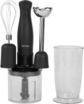 Petra PT2827BMBLKVDE 3-In-1 Mixer – Bpa-Freie Anbauteile, 500Ml-Schüssel, 700Ml-Becher, Schneebesen, Mixen, Zerkleinern, 2 Geschwindigkeiten, Edelstahlklingen, Für Babynahrung, Smoothies, Saucen, 350W Mama si Copilul Naty Shop 3-In-1 Mixer Mit Becher