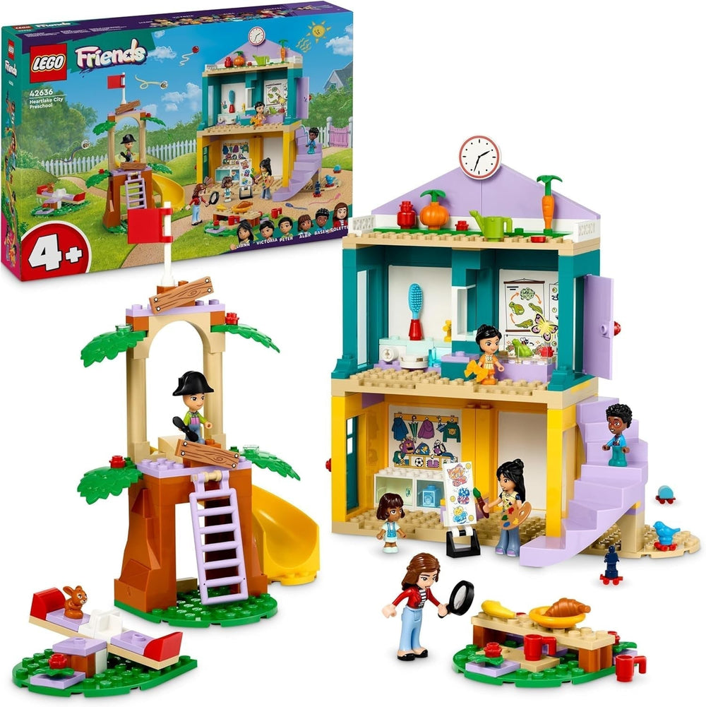 Hrací sada LEGO Friends pro mateřskou školu Heartlake City pro dívky a chlapce 4 roky stará kreativní hra se 2 figurkami a 4 mikrofigurkami Hračka pro sociální rozvoj 42636 Stavebnice Besuche den LEGO-Store Výchozí název