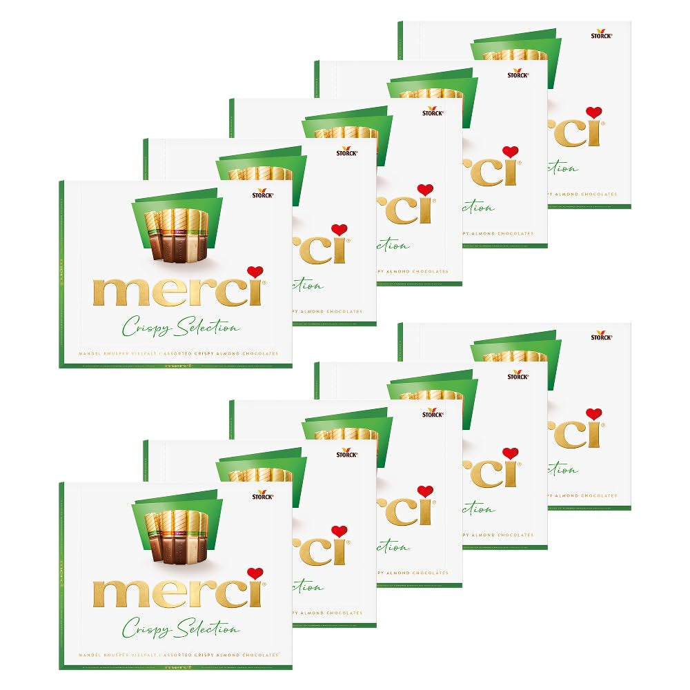 Nejjemnější výběrová odrůda Mandlové křupání – 10 x 250 g – Plněné i neplněné čokoládové speciality