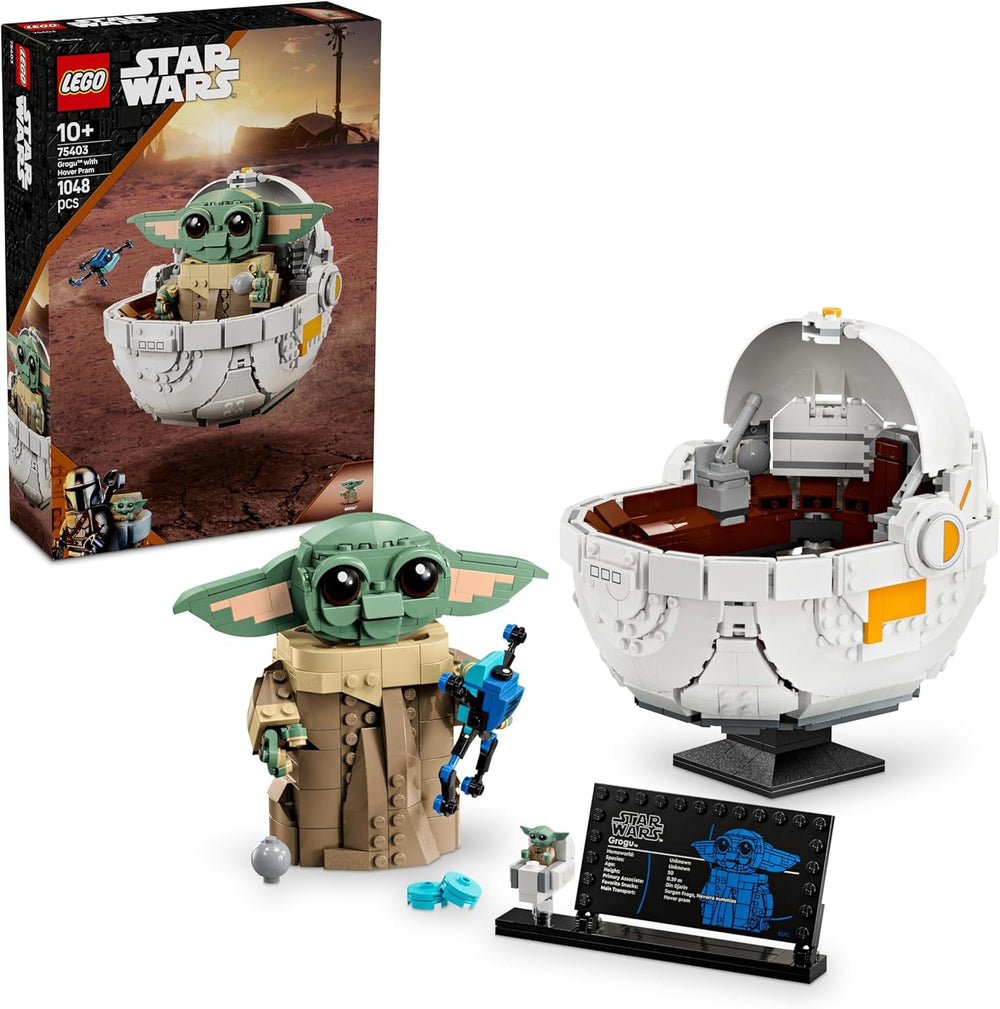 LEGO Star Wars 75403 Grogu ve své mandalorianské repulzorové kolébce - Sběratelská minifigurka - Model ke stavění, hraní a vystavení - Domácí dekorace - Dárek pro chlapce a dívky ve věku od 10 let Stavebnice Besuche den LEGO-Store Výchozí název