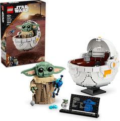 LEGO Star Wars 75403 Grogu ve své mandalorianské repulzorové kolébce - Sběratelská minifigurka - Model ke stavění, hraní a vystavení - Domácí dekorace - Dárek pro chlapce a dívky ve věku od 10 let Stavebnice Besuche den LEGO-Store Výchozí název