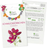 Cosmos Seeds (strakatá): Prémiová semena kosmu pro 100 kvetoucích rostlin Cosmos – Jedlá semena květin – Semena barevných květin – Semena divokých květů z OwnGrown