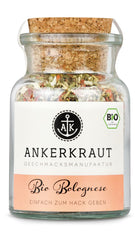 Ankerkraut Bio Bolognese Gewürz, Spaghetti und Pasta kochen, Lasagne Selber machen, 90 g v Korkenglas