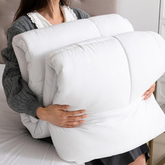 Zimní přikrývka Good Nite 200X200 cm 460Gsm Teplá přikrývka na zimní povlečení Přikrývka z polyesteru plněná mikrovláknem Bílá přikrývka na spaní 200X200Cm Přikrývky a přikrývky Naty Shop