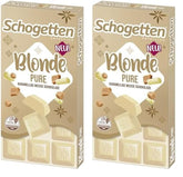 Schogetten Blonde Pure I bílá čokoláda s karamelem I 100 g I jednotlivě porcované (balení 2 ks)