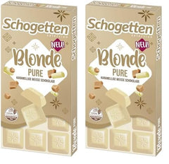 Schogetten Blonde Pure I bílá čokoláda s karamelem I 100 g I jednotlivě porcované (balení 2 ks)
