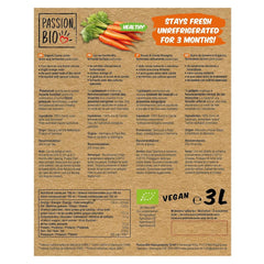 Bio mrkvová šťáva - Vyrobeno z německé a holandské mrkve, 3 litry Nealkoholické nápoje Naty Shop