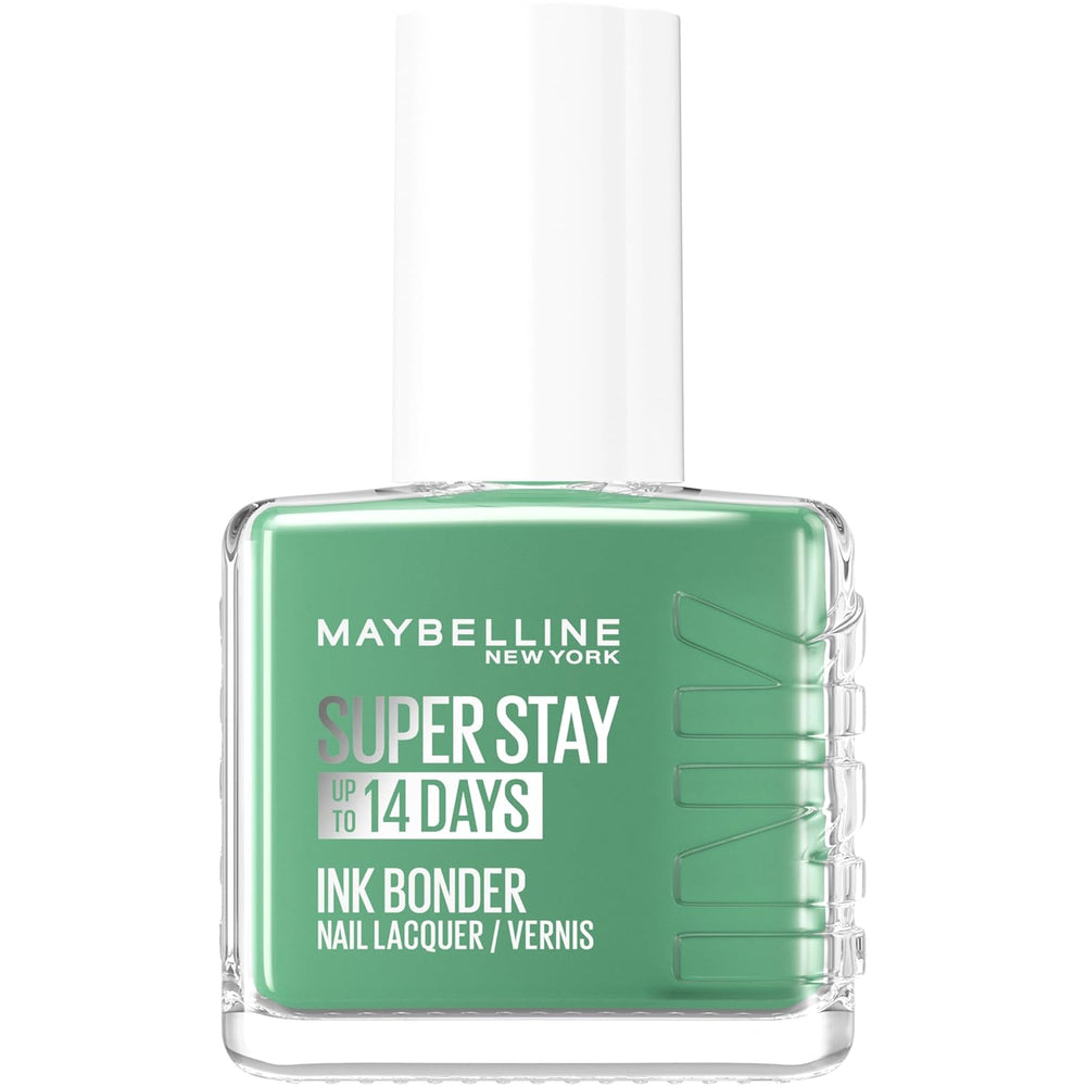 Maybelline New York Super Stay Ink Bonder 959 Sea Glass - Dlouhotrvající lak na nehty pro silné nehty a intenzivní barvu, 12,3 ml