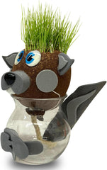 Bada Bing Graskopf 4er Set vč. Wasserbehälter Waldtiere DIY Tiere – Rasenkopf Tierkopf mit Rasensamen – Experiment für Kinder – Spaß mit Lerneffekt – Geschenk Mitbringsel Kindergeburtstag Mitgebsel