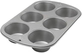 Wilton 445291 445291 Forma na muffiny Jumbo, nepřilnavý povrch, 6 otvorů, 4,5 x 22,2 x 34,2 cm, ocelové formy a plechy na pečení Naty Shop
