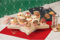 Originální Kaiser Inspiration Muffinform-Set 2-Teilig, Muffinblech Mit Xmas Papierbackförmchen Für 12 Muffins, 38 X 27 Cm, Cupcake Form Antihaftbeschichte, Schwarz Formy a plechy na pečení Naty Shop