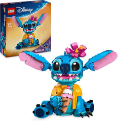 LEGO | Disney Stitch Spielzeug - Figur zum Spielen und Sammeln mit Einer Eistüte und Einer decorativeen Blume - Geschenk für Mädchen, Jungen und Lilo & Stitch Filmfans ab 9 Jahren - 43249