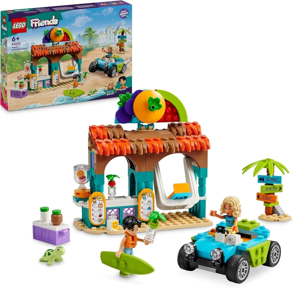 LEGO Friends Smoothie stojí na pláži Hrací sada Nápad na dárek pro dívky a chlapce od 6 let s figurkami Želva a doplňky Hračka pro sociální rozvoj 42625 Stavebnice Besuche den LEGO-Store Výchozí název