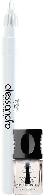 Set de eyeliner French Liner alessandro Effect Polish, alb, 1 pachet (3,2 ml + 5 ml)