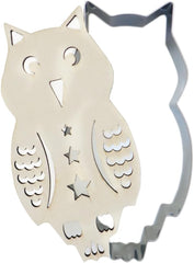 ScrapCooking 2103 Formă de tăiat biscuiți și embosator din lemn cu formă de bufniță – Formă de tăiat biscuiți în relief din oțel inoxidabil – Accesorii de copt sablate – Witch, Witch – 2103