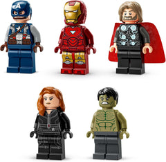 LEGO Marvel: Logo a minifigurky Marvel - sada kolekce Hulk, Thor, Iron Man, Black Widow a Captain America - Sada figurek Avengers - Dárek pro chlapce a dívky od 12 let 76313 Stavebnice Beuche den LEGO-Store