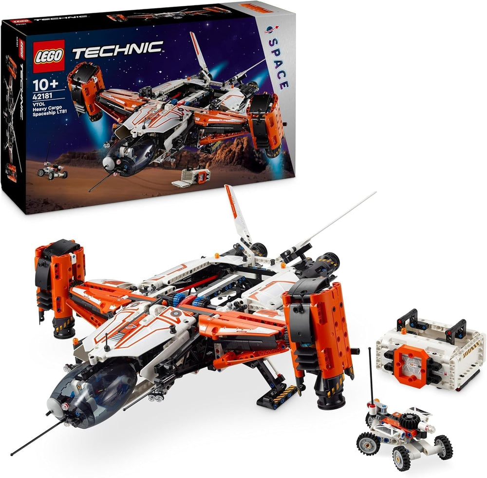 LEGO Technic Vtol Space Transporter LT81, Vesmírná stavebnice, Vesmírná hračka, Vesmírná loď, Hrací sada Mini Rover, Dárek pro chlapce a dívky starší 10 let 42181 Stavebnice Besuche den LEGO-Store Single