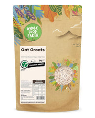 Crupe de ovăz Wholefood Earth 2 kg | Fără OMG | Natural | Bogat în fibre