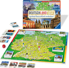 Ravensburger Family Game 26492 – Tour of Germany – rodinná klasika, věk 8+ – párty hra, Německo Cestování, desková hra až pro 6 hráčů, věk 8+