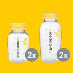 Medela Store & Feed Set | Lahvičky na uskladnění mateřského mléka, dudlík Calma, sáček na mateřské mléko | Bez doplňků BPA Potraviny a kojení Bebe Naty Shop