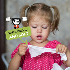 Bambusové vlhčené ubrousky Cheeky Panda Baby | 720 eko ubrousky | Jemné a měkké Essential produkty pro novorozence