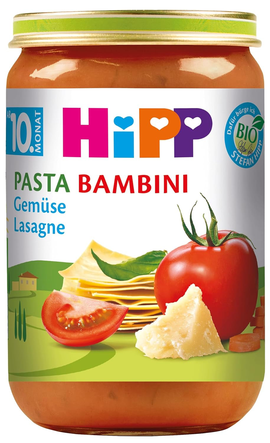 HiPP Těstoviny Bambini - Lasagne se zeleninou, balení 6 ks (6 x 220 g)