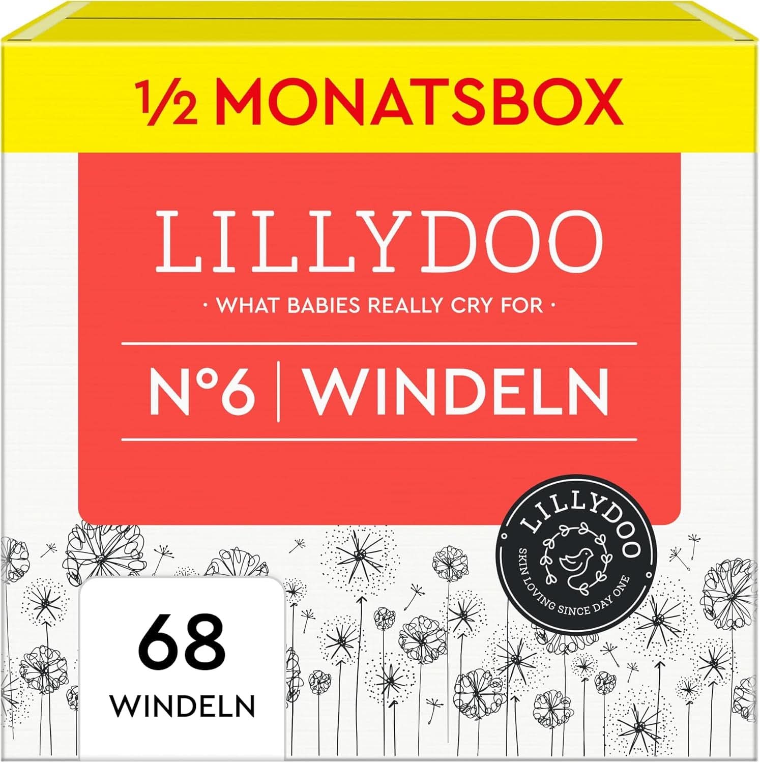LILLYDOO Scutece prietenoase cu pielea, mărimea 2 (4-8 kg) Mama si Copilul Naty Shop 6 (68 buc)