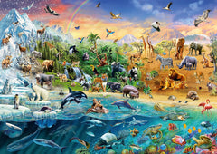 Schmidt Spiele 58324 Lumea animalelor, puzzle jigsaw 1000 piese Puzzle Naty Shop