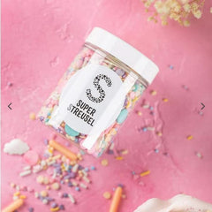 Super Streusel Carusel Pastel, sprinkles in culori pastelate, 90 grame Sprinkles Naty Shop