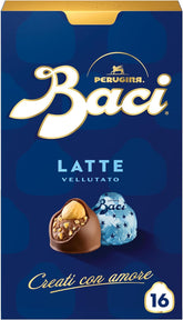 Perugina Baci, čokoláda s mléčnou čokoládou a lískooříškovou náplní, 200 gramů Čokoládové bonbony Naty Shop Výchozí název