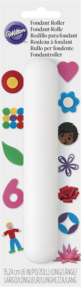 Fondantový válec Wilton, 2,6924000000000001 x 6,5278 x 22,174200000000003 cm, Bílý