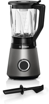 Bosch Standmixer Vitapower Serie 4 MMB6172S, Edelstahl-Klingen, 1,5L Thermosafe Glasbehälter, Stopfer, Spülmaschinengeeignete Teile, 30,000 U/Min, 1200 W, Silber Mama si Copilul Naty Shop