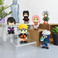 Bandai - Nanoblok - Kakashi Hatake - Mini-Bausteinfigur - Konstruktionsspiel - Bausatz für Manga-Pixel-Figur - NBCC137