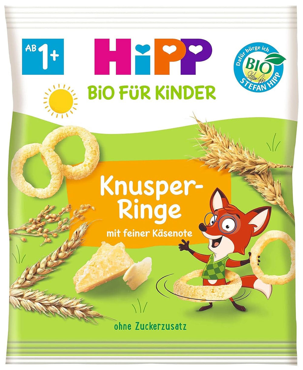 Hipp Bio Für Kinder křupavé kroužky, balení 7 (7 x 25 gramů) Matka a dítě Naty Shop 7 x 25 gramů Crispy kroužky