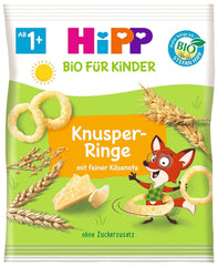 Hipp Bio Für Kinder křupavé kroužky, balení 7 (7 x 25 gramů) Matka a dítě Naty Shop 7 x 25 gramů Crispy kroužky