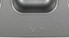 CSB106 Quadratische Antihaftbeschichtete Backform Mit 12 Minilöchern Aus Karbonstahl, Edelstahl, Silver, 37,3 X 26,1 X 3,1 Cm Formy a plechy na pečení Naty Shop