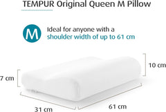 Pernă de dormit TEMPUR® Original 61X31X10/7 (Queen M) Perne standard Naty Shop