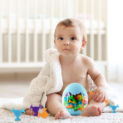 Balení 48 přísavek, Montessori hraček do vany Maminka a miminko Naty Shop