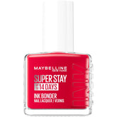 Maybelline New York Super Stay Ink Bonder 008 Passionate Red - dlouhotrvající lak na nehty pro silné nehty a intenzivní barvu, 12,3 ml