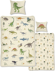 Skybrands Dino Bedtuchen 135X200 Jungen Bedtuchen Dinosaurier Baumwolle 2Tlg Kinder Bedtuchen Dinosaurier 135X200 + Beutel Naty Shop Výchozí název