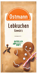 Ostmann Gewürze – Lebkuchen-Gewürz | Gewürzmischung für Leb- und Honigkuchen | Ideální na pečivo a dezerty v zimním a vánočním období 15 g v sáčku